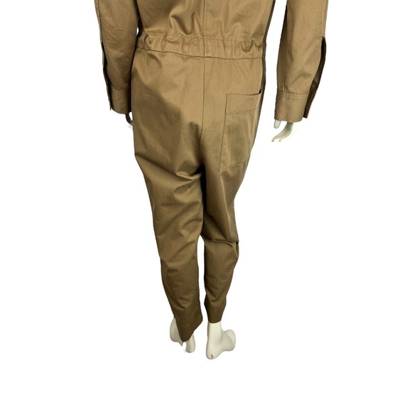 MM Lafleur Carr Utility Jumpsuit Size M Eco Chino Cargo Pockets Button Medium - Picture 8 of 8